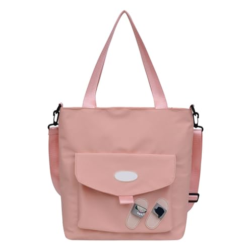 Damen-Handtasche mit großem Fassungsvermögen, lässige Umhängetasche, einfache Kuriertasche, Schüler, Schultasche für tägliche Reisen, einfache Umhängetasche für Frauen, Tragegriff oben, große von CAZSTYK