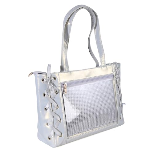 Itabag modische Umhängetasche, lässige Itabag PVC-Handtasche mit großem Stauraum und mehreren Tragemöglichkeiten, Unterarmtaschen, gelb, One Size von CAZSTYK