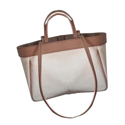 Tragbare Wickeltasche, Leder, praktisches Design, stilvolle Mutter, funktionale Mutter- und Babytasche, einfach zu tragen, für den Außenbereich, Einkaufstasche für Babys, braun von CAZSTYK