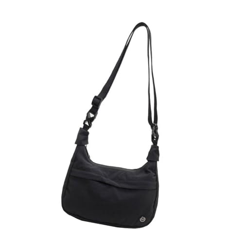 Trendige Dumpling Umhängetasche für Studenten und professionelle Casual Crossbody Satchel Unterarm-Geldbörse mit reichlich Stauraum Multifunktionale Umhängetasche, Schwarz , One Size von CAZSTYK