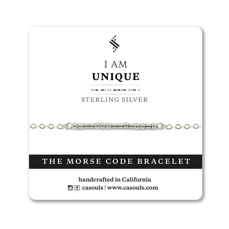 Ich Bin Einzigartiges Morse-Code-Armband Sei Einzigartig Morse-Code-Motivationsarmband Umarme, Wer Du Bist Selbstliebe Selbstwertschätzung Ich Bin Einzigartiges Morse-Code-Armband Sei Einzigartig Morse-Code-Motivationsarmband Umarme, Wer Du Bist Selbstliebe Selbstwertschätzung von CAsouls