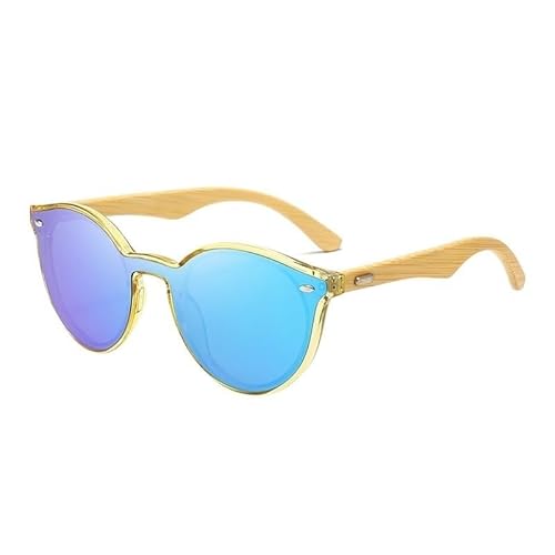 CBFGGOEUDFBS Polarisierte Sonnenbrille, Unisex-Fahrerbrille, langlebiges Design, modischer Augenschutz, alltäglicher Gebrauch, Bequeme Passform(Yellow/Ice Blue) von CBFGGOEUDFBS