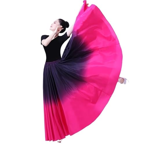 Flamenco-Rock for Damen, 180/360/540/720 Grad Rundum-Swing-Rock, spanisches Tanzkostüm, fließender, gerüschter Lagenrock for Auftritte, Halloween-Party, rotes Buntstift-Themen-Outfit(Type E_720 DEGREE Flamenco-Rock for Damen, 180/360/540/720 Grad Rundum-Swing-Rock, spanisches Tanzkostüm, fließender, gerüschter Lagenrock for Auftritte, Halloween-Party, rotes Buntstift-Themen-Outfit(Type E_720 DEGREE von CBFGGOEUDFBS