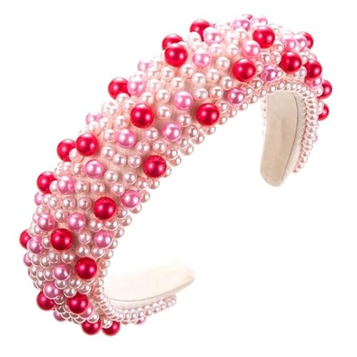 Rutschfeste Stirnbänder for Mädchen, elegante Haarbänder for Damen, süße Haaraccessoires, Haarbänder for den Alltag und besondere Anlässe, bequem und langlebig, for alle Haartypen geeignet(Pink Red_1p Rutschfeste Stirnbänder for Mädchen, elegante Haarbänder for Damen, süße Haaraccessoires, Haarbänder for den Alltag und besondere Anlässe, bequem und langlebig, for alle Haartypen geeignet(Pink Red_1p von CBFGGOEUDFBS