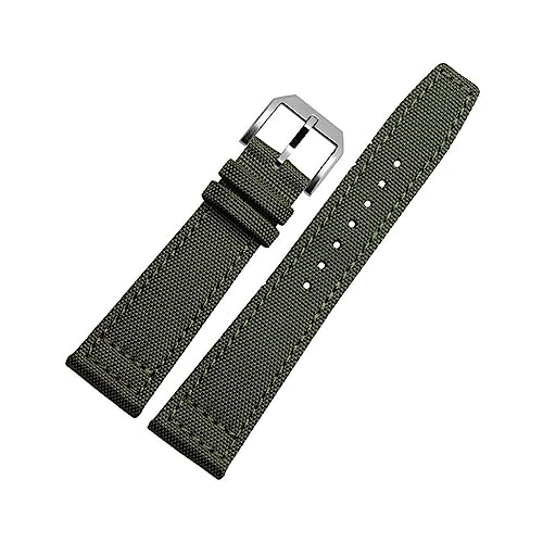 CBLDF Uhrenarmband, 20 mm, kompatibel mit IWC Pilot Portugiesisch Portofino Uhrenarmband Nylon Grün Blau Grau Schwarz Uhrenarmbänder, 21mm, Achat von CBLDF