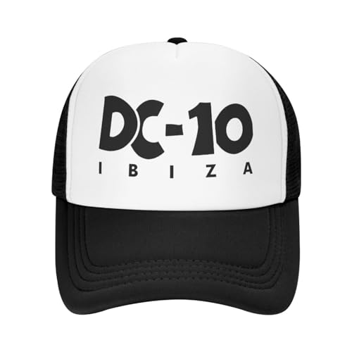 Baseballkappe Classic Unisex DC-10 Ibiza Club Trucker Hut Erwachsene Verstellbare Baseballkappe Männer Frauen Hip Hop Snapback Hüte von CBLdF