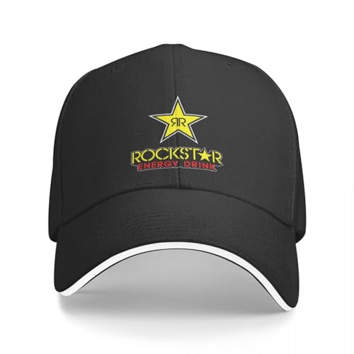 CBLdF Baseballkappe Energy Drink Baseballkappe Rockstar Merchandise Hippie Trucker Hut niedliches Logo Frauen Baseballkappen von CBLdF
