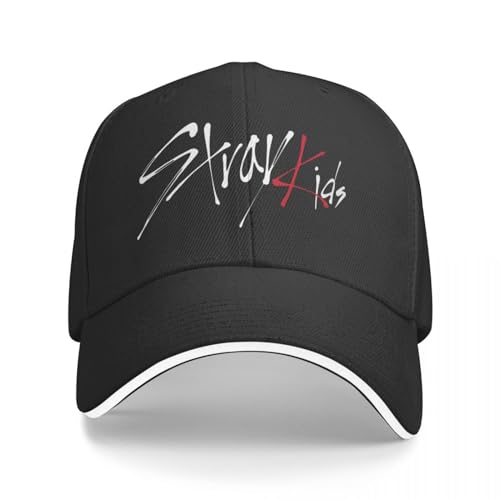 CBLdF Baseballkappe Stray Kinder Baseballkappe Stray Kids Logo Sport Baseball Mütze Polyester Kinder Stilvolle Bedruckte Kappe von CBLdF