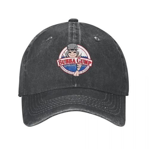 CBLdF Hut Mode Hip Hop Classic Bubba Gump Garnelen Baseballkappe Unisex Männer Frauen Distressed Denim Snapback Cap Outdoor-Aktivitäten Unstrukturierter weicher Hut Geburtstagsgeschenk von Erkic