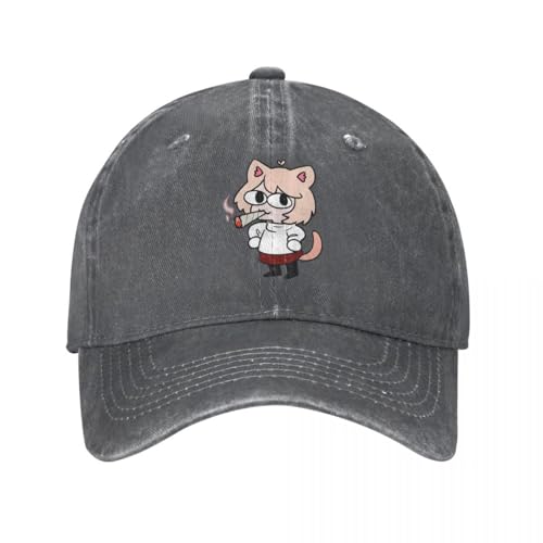 Hut Mode Hip Hop Retro Arc Lustig Neko Memes Baseballkappe Unisex Distressed Denim Kopfbedeckung Outdoor Sommer Geschenk Kappe Geburtstagsgeschenk von CBLdF