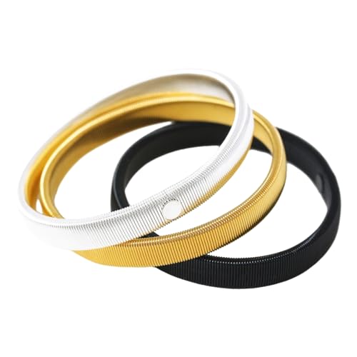 CBMZHF Geschrockenes armband mit einem durchmesser Von 7 zentimetern und einem durchmesser Von 1 zentimeter sowie gold, silber und schwarz in allen möglichen farben von CBMZHF