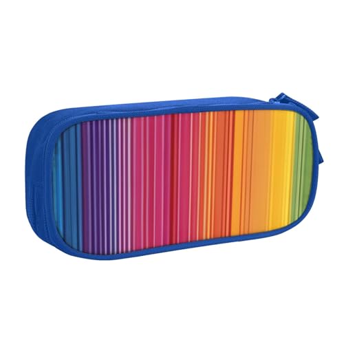 CBXYFCBC Niedliches Federmäppchen in Regenbogenfarben, großes Fassungsvermögen, Federmäppchen mit Fächern, Stifttasche mit doppeltem Reißverschluss, Stifteetui für Mittelschule, Studenten, Jungen und von CBXYFCBC
