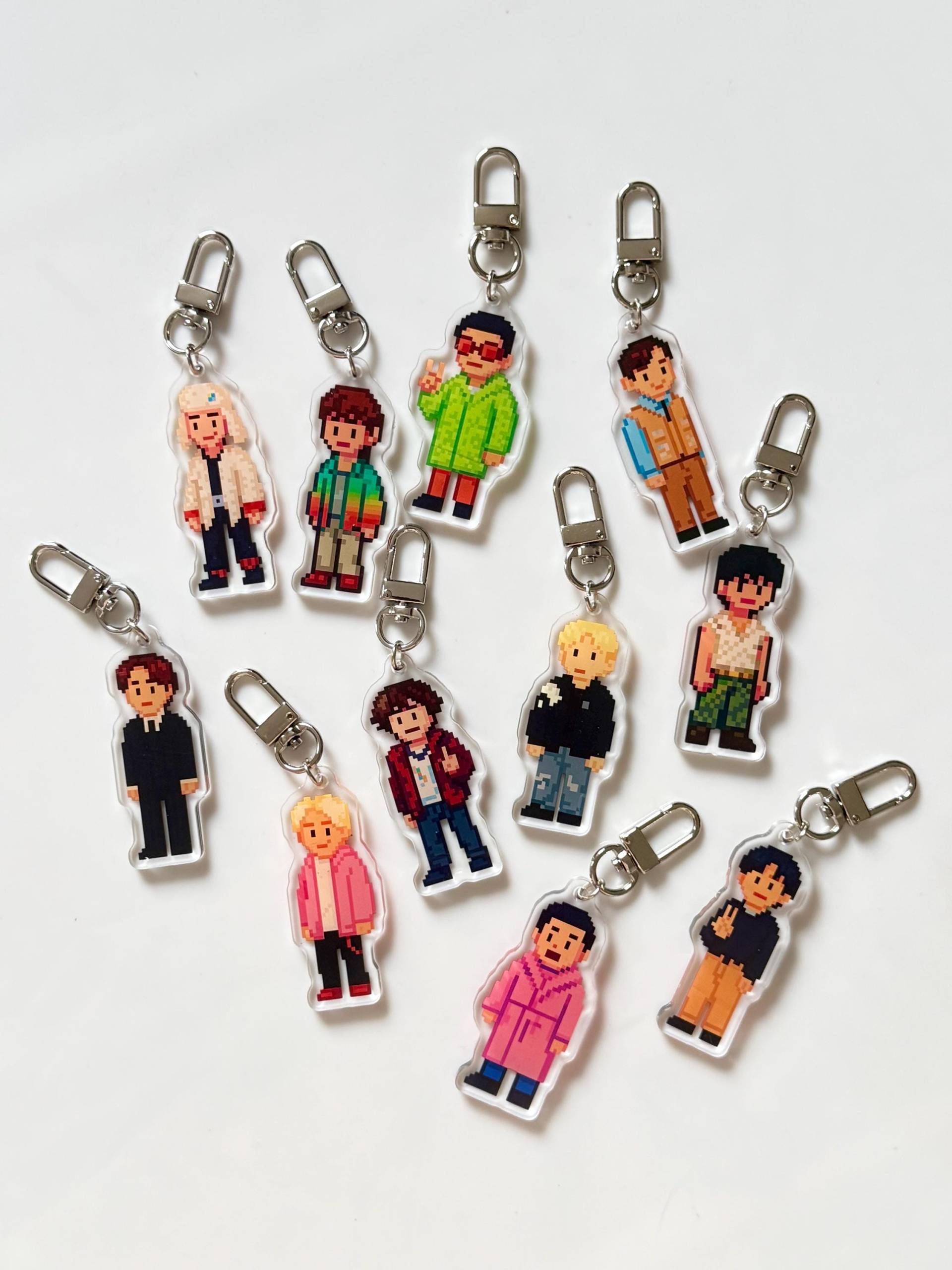 Svt Pixel Schlüsselanhänger Kpop Seventeen Carat Merch Taschenanhänger Miniteen Mystery Pack Blind Box von CBooSite