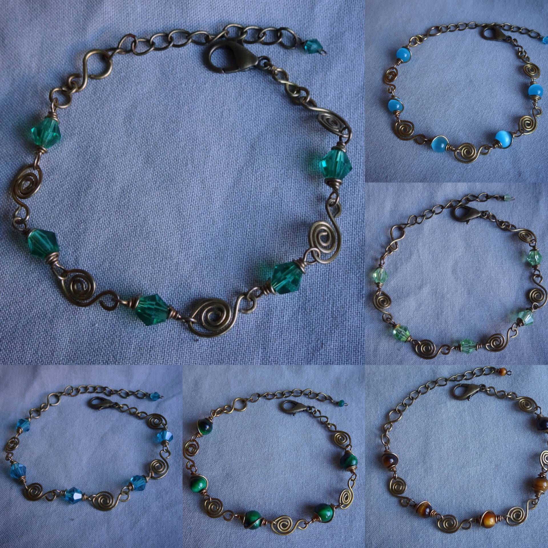 Rustikaler Armreif Spirale Aus Messing Mit Edelstein Perlen Antikbronze Vintage Elegant Hippie Boho Chic Römisch Mittelalter Altägyptisch Rustikaler Armreif Spirale Aus Messing Mit Edelstein Perlen Antikbronze Vintage Elegant Hippie Boho Chic Römisch Mittelalter Altägyptisch von CBradfieldDesign
