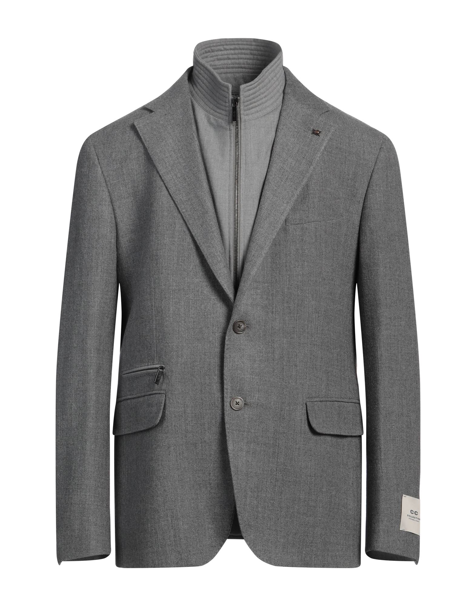 CC COLLECTION CORNELIANI Blazer Herren Grau CC COLLECTION CORNELIANI Blazer Herren Grau von CC COLLECTION CORNELIANI