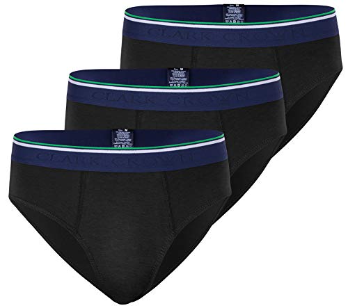 CC Clark Crown 3er Pack Herren Slips, Unterhose, schwarz, Gr. XXL von CC Clark Crown