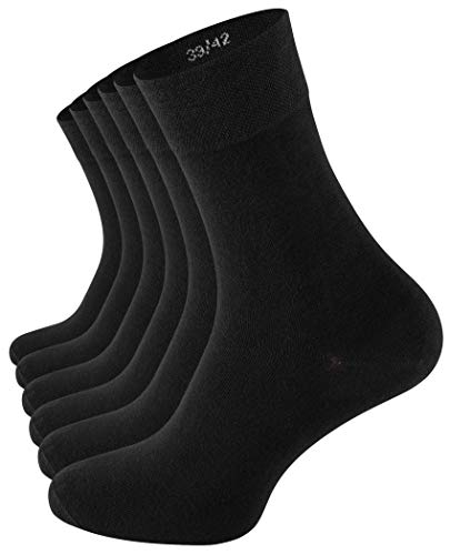 CC Clark Crown 6 Paar Baumwoll-Socken Edel und Modern ohne drückende Naht - Schwarz - Gr. 39-42 von CC Clark Crown