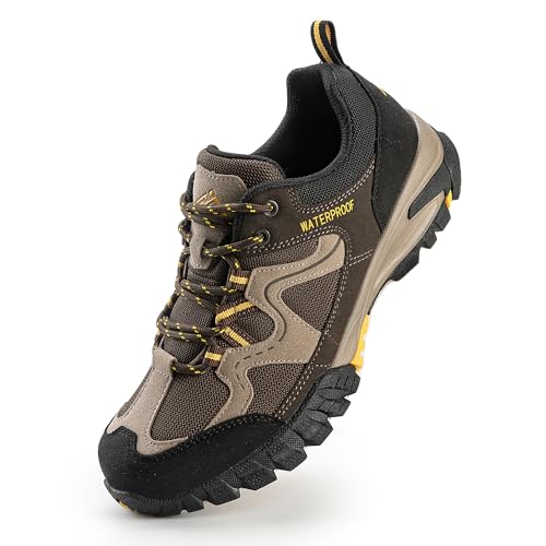 CC-Los Damen wasserdichte Wanderschuhe Leichte Wanderschuhe für Outdoor Klettern Größe 37-44, Dunkelbraun, 36 EU von CC-Los