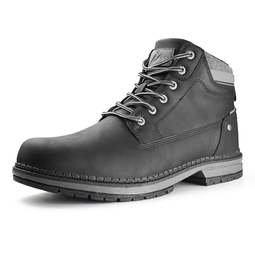 CC-Los Herren Chukka Stiefel Ankle Boots Water Resistant Männer Stiefeletten Bequeme & Robuste Arbeitsschuhe Größe Schwarz 45 EU von CC-Los