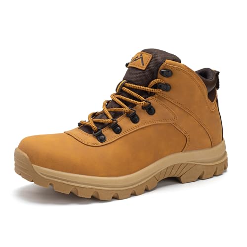 CC-Los Schneestiefel für Männer Winter Wanderstiefel Arbeitsstiefel Leicht für den ganzen Tag Komfort Weizen Größe 48 von CC-Los