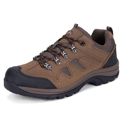 CC-Los Sneaker Herren Leichte Bequem Trekkingschuhe Atmungsaktive Wanderschuhe Braun 42 von CC-Los