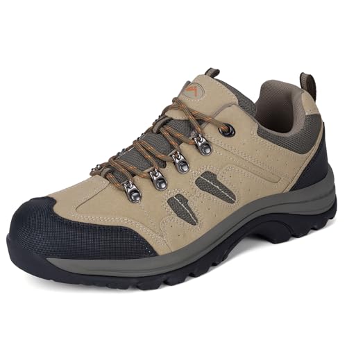 CC-Los Sneaker Herren Leichte Bequem Trekkingschuhe Atmungsaktive Wanderschuhe Gelb 40 von CC-Los