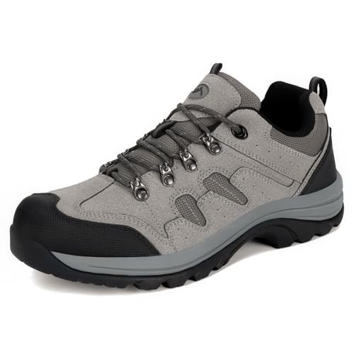 CC-Los Sneaker Herren Leichte Bequem Trekkingschuhe Atmungsaktive Wanderschuhe Grau 41 von CC-Los