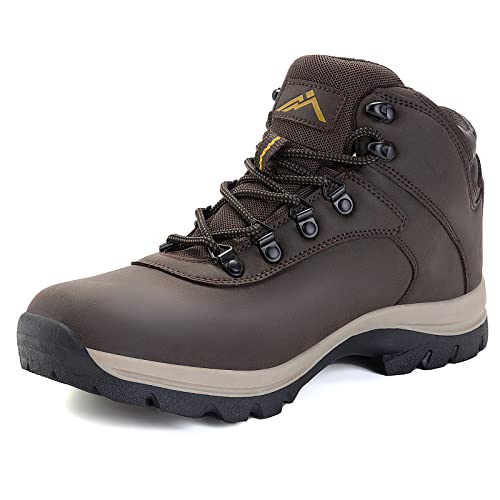 CC-Los Wanderschuhe Herren Wasserdicht Wanderstiefel Wandern Stiefel Braun Größe 44 von CC-Los