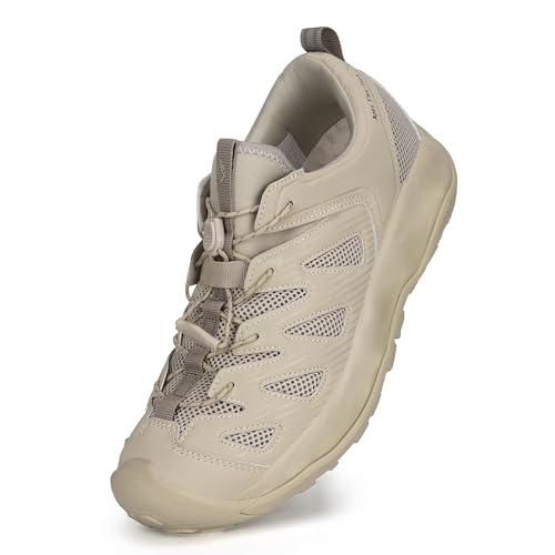 CC-Los Wanderschuhe für Damen Leichtgewichtige Atmungsaktive Outdoor Turnschuhe Beige 38 von CC-Los