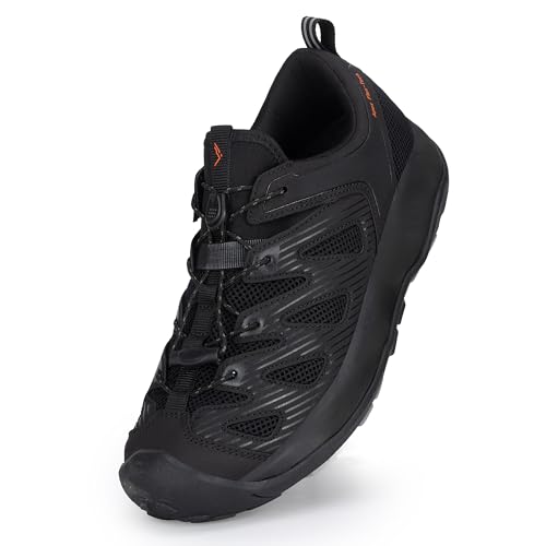 CC-Los Wanderschuhe für Damen Leichtgewichtige Atmungsaktive Outdoor Turnschuhe Schwarz 36 von CC-Los
