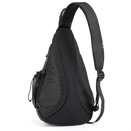 CCAFRET Brusttasche Herren Unisex Men's Portable Waterproof Chest Waist Bag Travel Sports Cross Shoulder Mountaineering Mobile Bag (Size : S) von CCAFRET