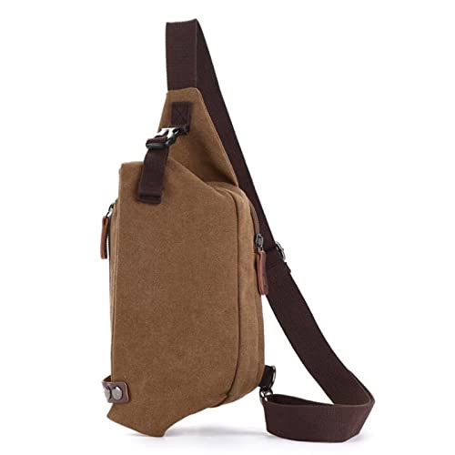 CCAFRET Brusttasche Herren Waist Bag Men's Leisure Large Capacity Sports Mobile Phone Bag Outdoor Chest Bag Belt Bag Nylon Shoulder Bag (Color : A) von CCAFRET