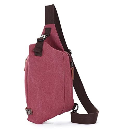 CCAFRET Brusttasche Herren Waist Bag Men's Leisure Large Capacity Sports Mobile Phone Bag Outdoor Chest Bag Belt Bag Nylon Shoulder Bag (Color : D) von CCAFRET