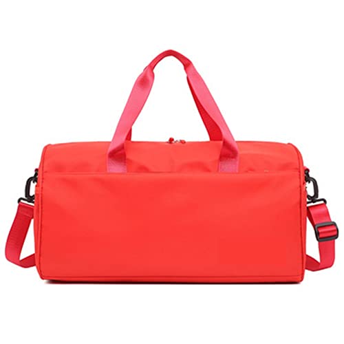 CCAFRET Gym Tasche Männer Frauen Sporttasche wasserdichte Reise Strand Handtaschen Fitness Trainingstasche Mann Reisetasche (Color : Red) von CCAFRET