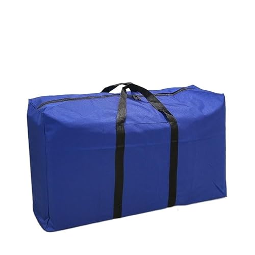 CCAFRET Umhängetasche Herren Large Capacity Folding Luggage Bag Travel Clothes Storage Bag Zipper Oxford Thin Portable Mobile Luggage Bag (Color : Blue) von CCAFRET