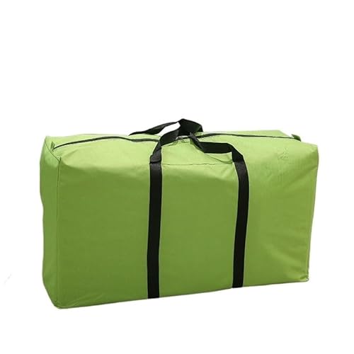 CCAFRET Umhängetasche Herren Large Capacity Folding Luggage Bag Travel Clothes Storage Bag Zipper Oxford Thin Portable Mobile Luggage Bag (Color : Green) von CCAFRET