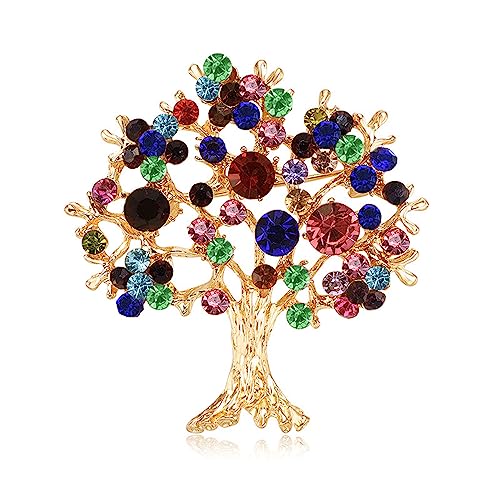 CCAIPU Brosche für Damen, Schmetterling Ballerina Strass Brosche Baum des Lebens Blatt Perle Broschen, Schmuck Geschenke für Frauen Mädchen (D) von CCAIPU