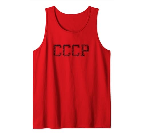 Herren CCCP Shirt in schwarzen Buchstaben Tank Top Herren CCCP Shirt in schwarzen Buchstaben Tank Top von CCCP Shirt