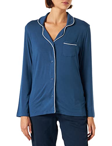 CCDK Copenhagen Damen Super Soft Bamboo Ccdk Shirt, Blue Pajama Top, Blau, L EU von CCDK Copenhagen