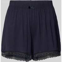CCDK Copenhagen Loose Fit Pyjama-Shorts mit Spitzenbesatz Modell 'Kimmy' in Dunkelblau, Größe XXL von CCDK Copenhagen
