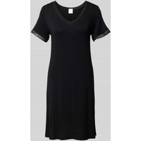 CCDK Copenhagen Nachthemd mit V-Ausschnitt Modell 'Jacqueline' in Black, Größe XL von CCDK Copenhagen