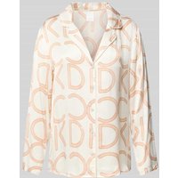 CCDK Copenhagen Pyjama-Oberteil mit Label-Print Modell 'Josephine' in Offwhite, Größe L von CCDK Copenhagen