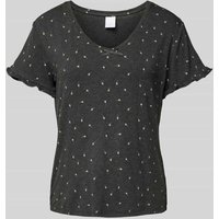 CCDK Copenhagen T-Shirt mit V-Ausschnitt Modell 'Jordan' in Dunkelgrau, Größe S von CCDK Copenhagen