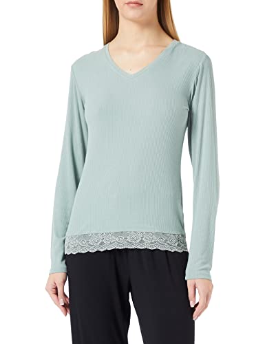 CCDK Copenhagen Women's CCDK Mayla L/S T-Shirt Pajama Top, Iceberg Green, small von CCDK Copenhagen