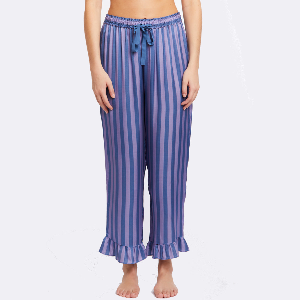 Ccdk Saga Crop Pyjamahose, Farbe: Blau, Größe: L, Damen von CCDK