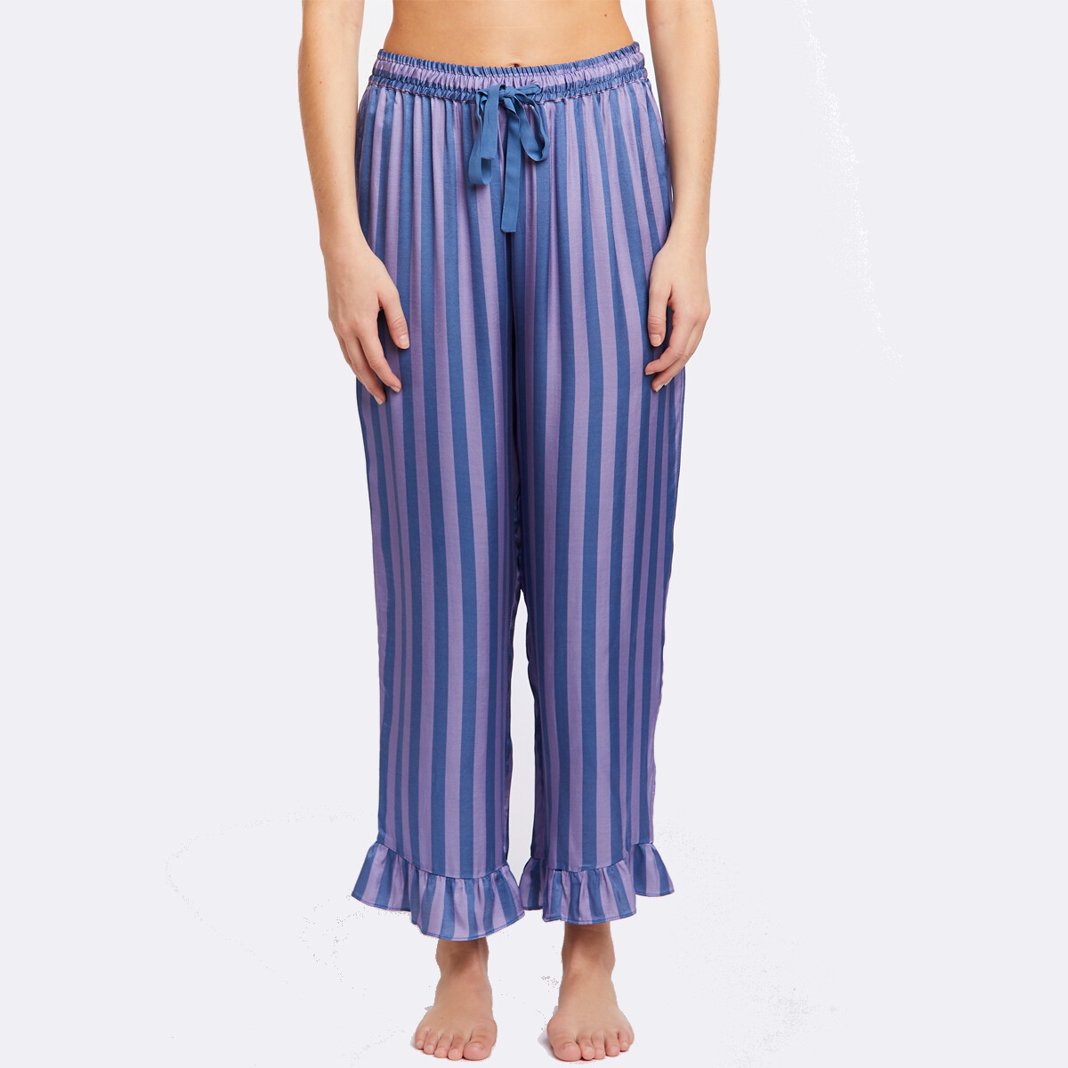 Ccdk Saga Crop Pyjamahose, Farbe: Blau, Größe: M, Damen von CCDK