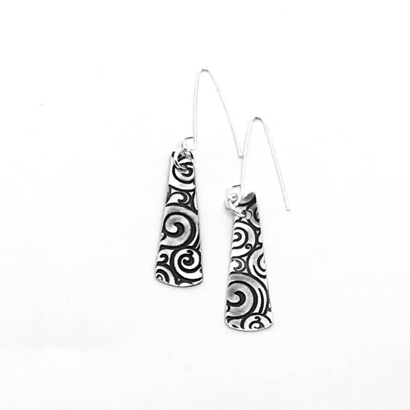 Ohrringe Funky Kreise, Kreis Ohrringe, Silber Baumeln Tropfen Ohrringe Funky Kreise, Kreis Ohrringe, Silber Baumeln Tropfen von CCDesignsWNY