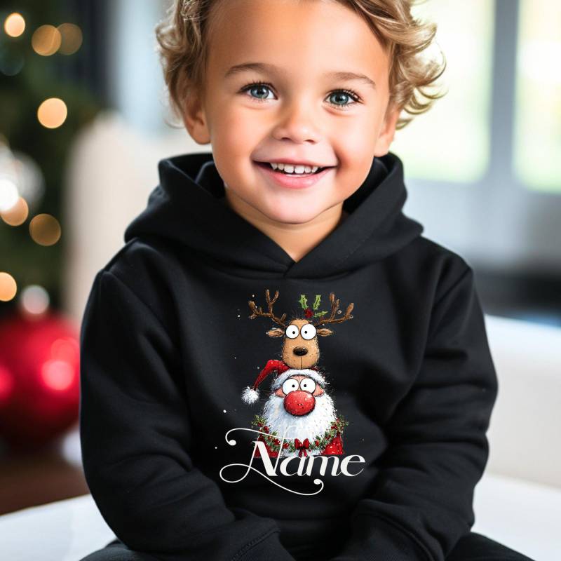 Weihnachtspullover Mit Kapuze, Weihnachtshoodie, , Jungen Hoodie, Weihnachtsmann Pullover, Geschenk Zu Weihnachten, Hd5, Rentier, Winter von CCEDesign