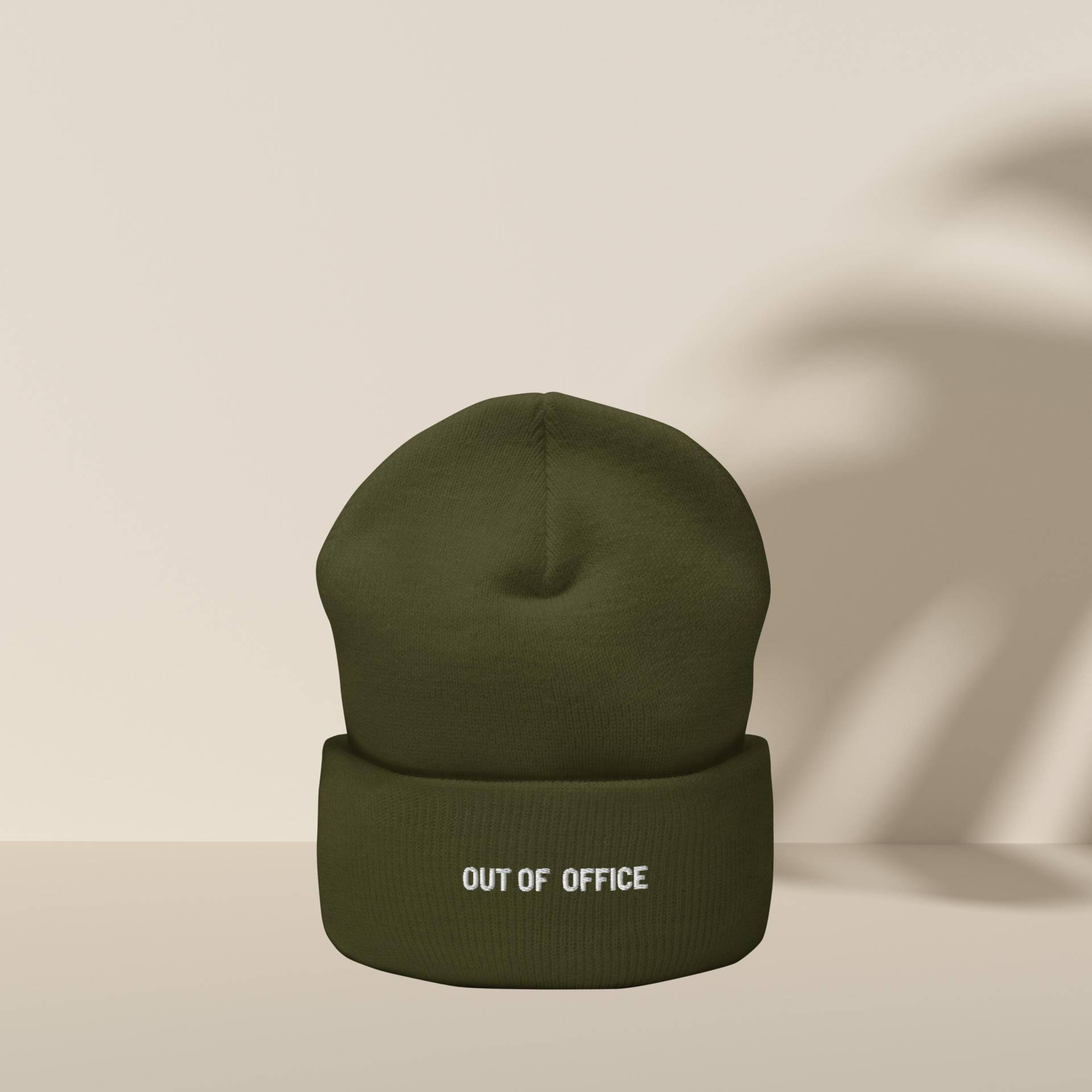 Cozy "Out Of Office' Embroidered Beanie - Minimalist Winter Hat Relaxed Aesthetic Trendy Unisex Knit Cap Bestickte Mütze Cozy "Out Of Office' Embroidered Beanie - Minimalist Winter Hat Relaxed Aesthetic Trendy Unisex Knit Cap Bestickte Mütze von CCGreyDesign
