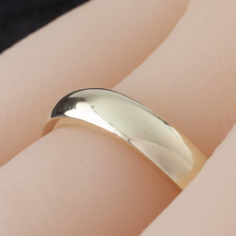 14 K Gelbgold Ehering 5 Mm Breit Größe 9 Wunderschöne von CCJStore